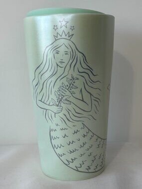 Starbucks 2020 50th Anniversary Ltd Edition Teal Green Mermaid 12oz Travel Mug